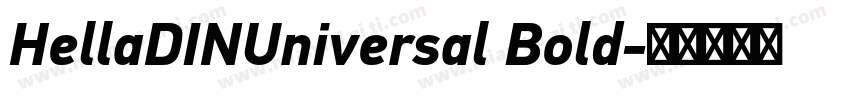 HellaDINUniversal Bold字体转换